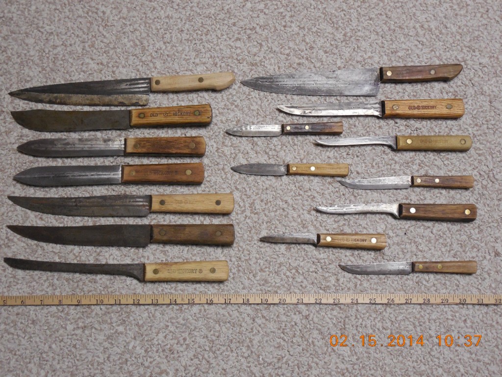 Old Hickory brand kitchen knives, soon to be added to the Zeiger Family Homestead kitchen (Photo: "Canoeth").