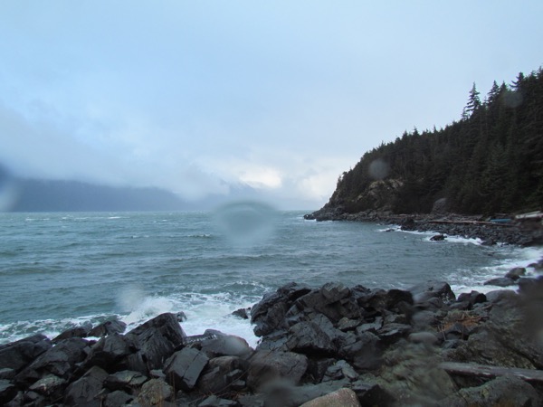 wet, windy Southeast Alaska weather