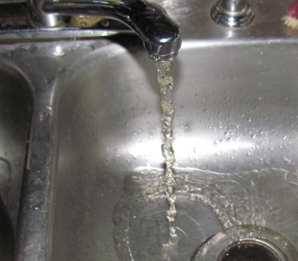 running water tap