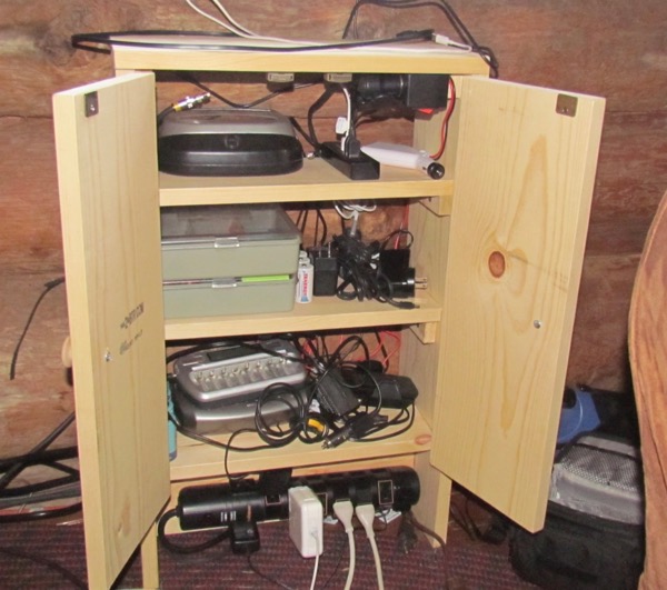 electronics cabinet
