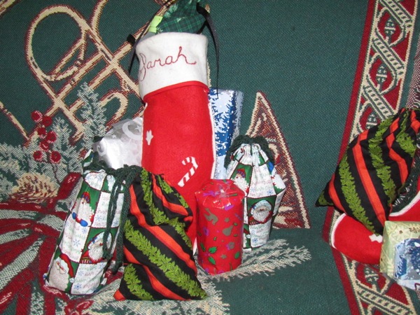 homemade Christmas gift bags